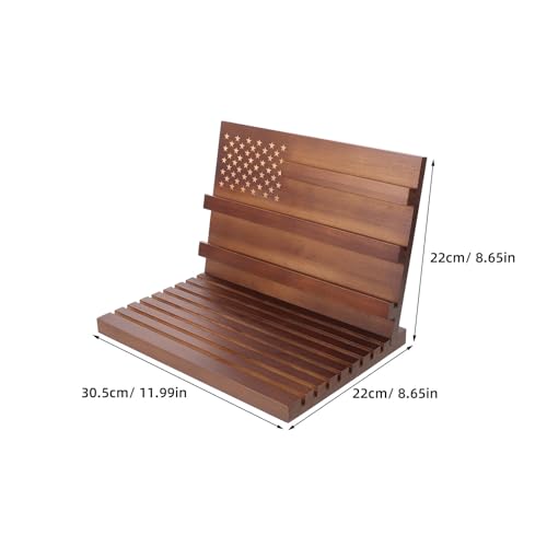 Soporte de madera para exhibiciones y colecciones en el salon con multiples compartimentos 3