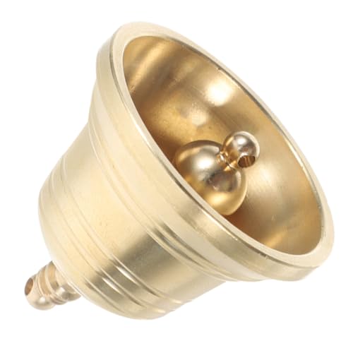 DECORNIJIA Cloche Laiton Vintage pour Porte Sonnette Décorative Multifonctionnelle Grelots pour Noël Mariage et Bricolage Design Minimaliste et Distinctif...