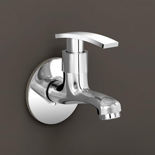Image of Plantex Single Lever Bib Cock Water Tap for Bathroom with Brass Spindle /Wash Basin Tap for Home /Tap for Bathroom with Water Saving Aerator-(Samar-Chrome)