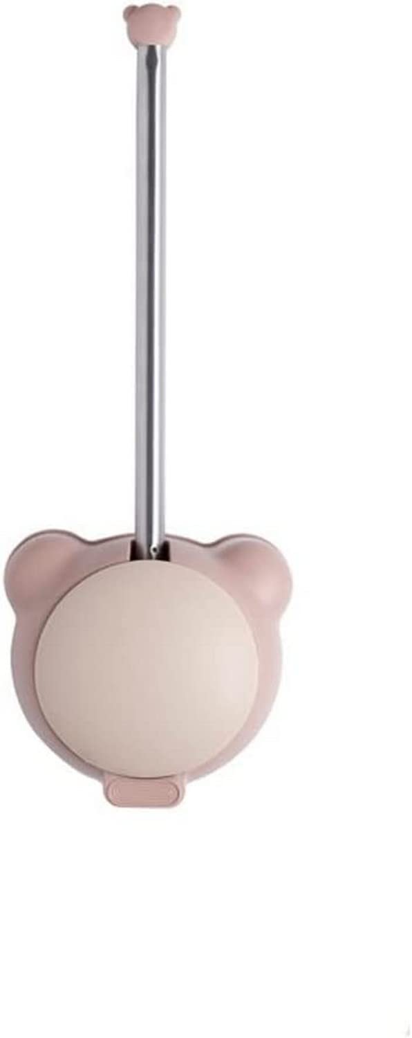 Toilet Brush and Holder Set, Toilet Brush Creative Cartoon Toilet Brush Set Household Wall Mounted with Cover No Dead Corner Brush Toilet Brush Bathroom Toilet Brush Holder Furniture