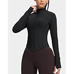 GYM RAINBOW Womens Zip Up Workout Jakcets Lightweight Slim Fit Running Athletic Jackets with Thumb Holes - Image 2