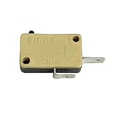 Xinmo 10pcs Arcade Button Replacement Switch 2 Pin Zippy Micro Switch, Vertical Attached Micro Switch with .187inch (4.8mm) Terminal, Actuator Micro-Switch for Push Buttons 2 pin Micro switch