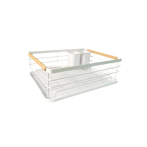 LIN HOME XZ-23315 Escurridor de Vajilla con Drenaje Integrado, Organizador Práctico para Cocina y Lavabo (White) LIN HOME XZ-23315 Escurridor de Vajilla con Drenaje Integrado, Organizador Práctico para Cocina y Lavabo (White)