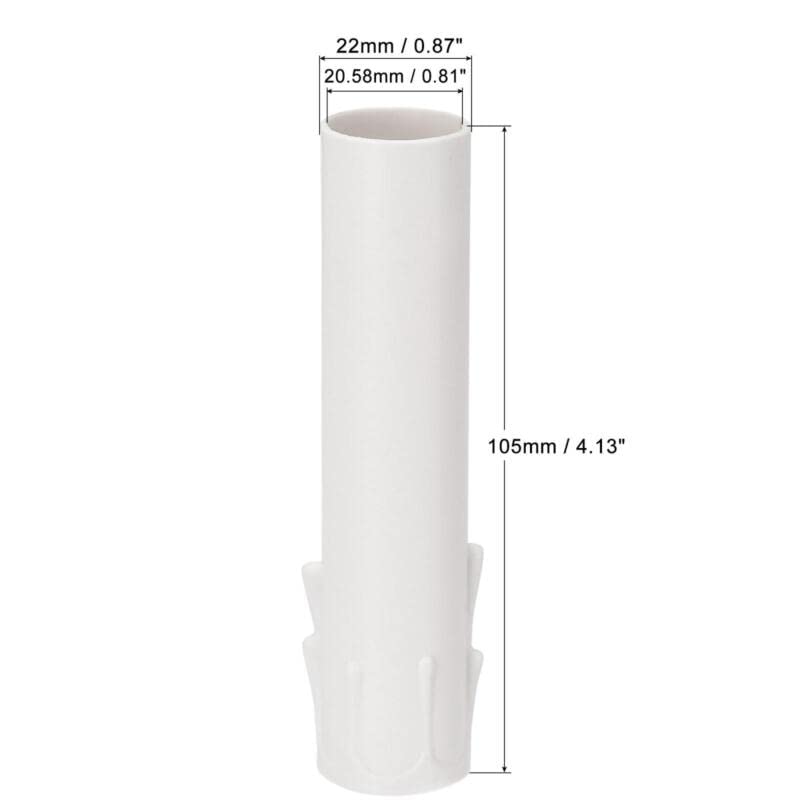 Tool parts 24pcs 4 Inch E12 Candle Socket Covers Candelabra Base White Plastic