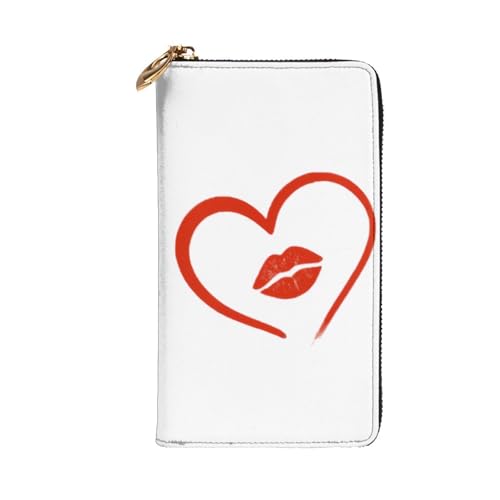 Heart Drawn Clutch Long Leather Wallet For Women With Zip,Pu Leather Purse,Stylish Women'S Wallets2