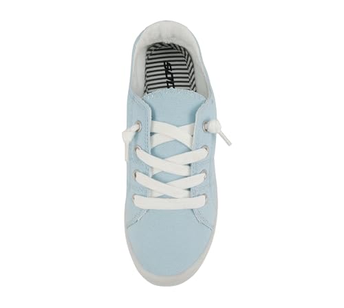 Image of Soda Flat Women Shoes Linen Canvas Slip On Sneakers Lace Up Style Loafers Zig-S