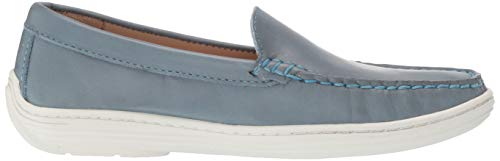 Driver Club USA Mocassim infantil de couro para meninos/meninas, casual, confortável, mocassim venez