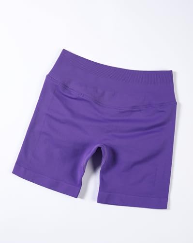 Image of AUROLA Influence Workout Shorts for Women,2.5 3.5 4.5 5.5 6.5 No Roll Up Squat Proof Scrunch Seamless Compression Gym Short
