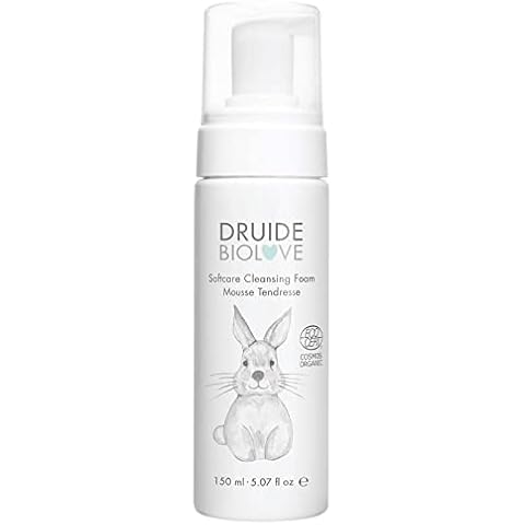 Druide Biolove | Softcare Cleansing Foam | Ecocert Certified Organic & Natural Baby Body Wash | Soothing Emollients, Protective Antioxidants for Infants with Sensitive Skin & Cradle Cap, 150 ml Cover