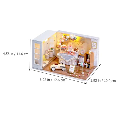 Kit maison miniature en bois à assembler HEMOTON modèle DIY - 3