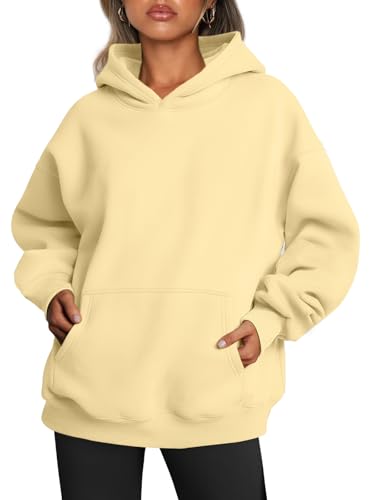 Image of Trendy Queen Women Oversized Hoodies Fall Outfits | Gentle Skin Feel, Aesthetic Drop Shoulder, Large Kangaroo Pocket, Seamless Daily Outfit Match
