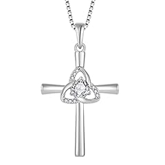 White Gold-Plated Celtic Knot