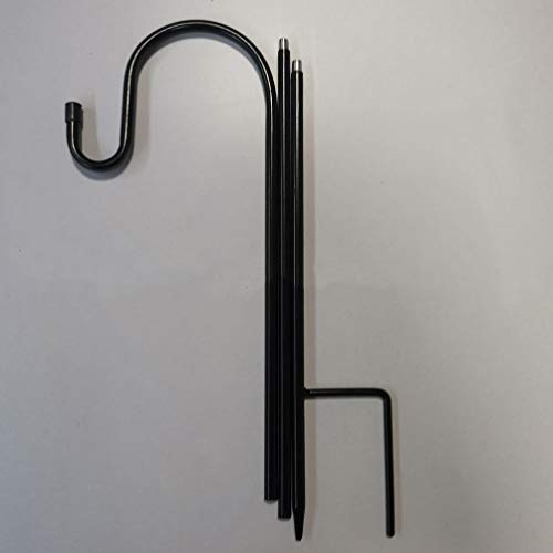 Gancho para pastores BESPORTBLE no chão, gancho de ferro para plantas, estaca de jardim para pendura