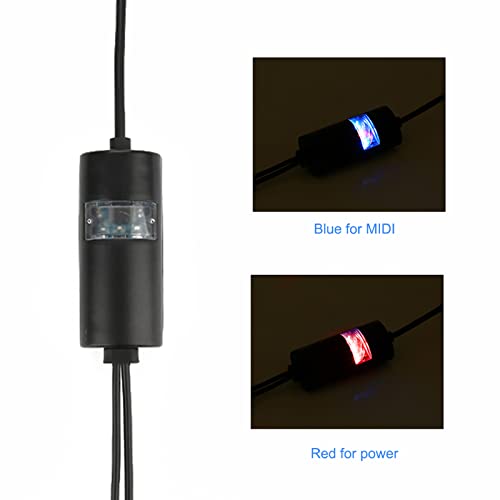 MIDI-naar-USB-kabel, MIDI USB-converter Hoge duurzaamheid Eenvoudige bediening voor toetsenbord voor gitaar voor… - Image 5