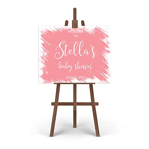 Panneau de mariage personnalisé modifiable rustique 45x61 cm