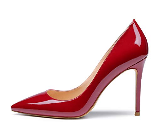 Image of Castamere Womens High Heels Pointed-Toe Slip-on Stilettos Pumps 4Inch Heel Shoes