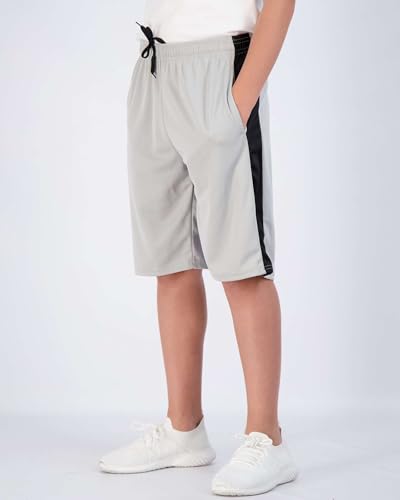 Image of 5 Pack Boys' Mesh Athletic Shorts Basketball Kids Soccer Sports Pockets