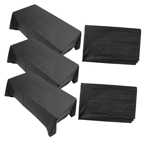 Nappe Enduite Rectangulaire Jetable x5 pour Tables de Réception et Dîners - 2