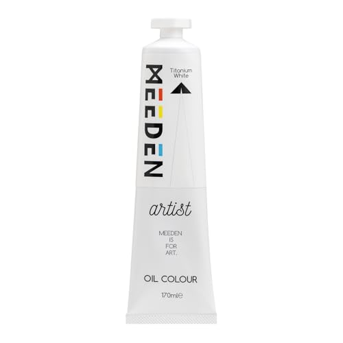 MEEDEN Titanium White Oil Paint - Artist Grade 170ml/5.7oz Tube