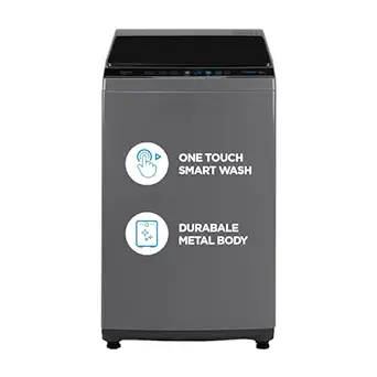 Midea 7 Kg Fully Automatic Top Load Washing Machine (MA100W70/G-IN, Grey)