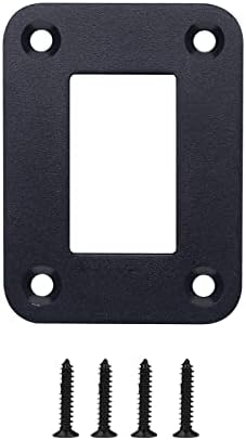 MIIGII Switch Panel, 1 Gang Rocker Toggle Switch Aluminum Housing Bracket for Car Truck Marine Boat RV Vehicle, Waterproof Panel