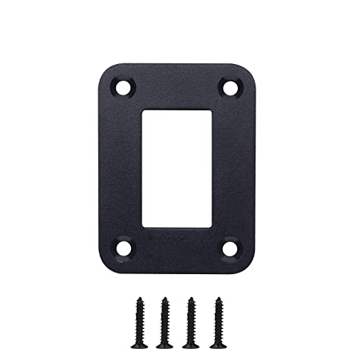 MIIGII Switch Panel, 1 Gang Rocker Toggle Switch Aluminum Housing Bracket for Car Truck Marine Boat RV Vehicle, Waterproof Panel