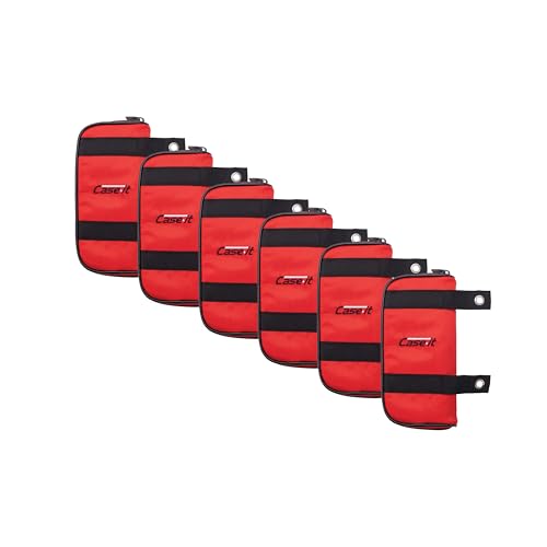 Image of Case it Pencil Case | 6-Pack | PLP-150-CLR Red