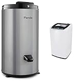Panda 3200 rpm Portable Spin Dryer 110V/22lbs & BLACK+DECKER Small Portable Washer, Washing Machine for Household Use, Portable Washer 0.9 Cu. Ft. with 5 Cycles, Transparent Lid & LED Display