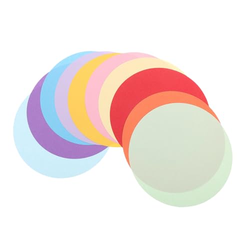 Papel hecho a mano para manualidades redondas Hohopeti de 300 unidades