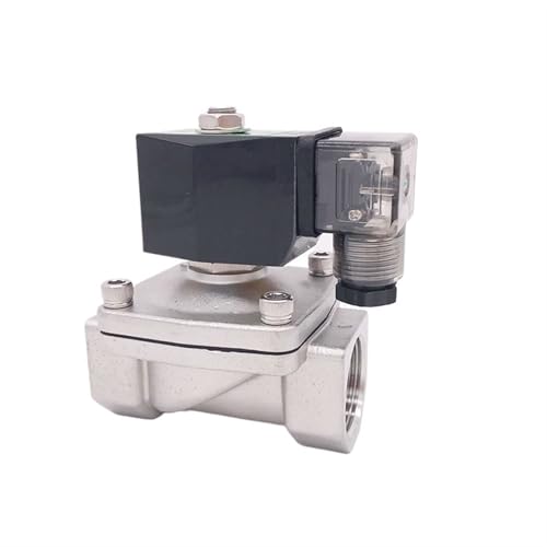 Électrovanne inox SS304 1/2 pouce 12V avec joint FKM premium