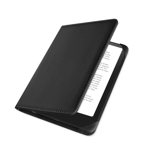 Image of HoYiXi Universal Case for 6.8 Inch 7 Inch Kindle eReaders Compatible with Paperwhite /Kobo /BOOX T68 /iReader Ocean,6.8-7 inch eReaders Protective Case Cover Elastic Rope,Black