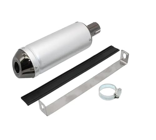 D'échappement Moto Pot d'échappement Universel Moto Tout-Terrain et Mini-Moto pour 125cc/150cc (ZP103), diamètre 28 mm, Compatible Quad et Scooter.