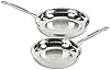 Cuisinart 77-11G Stainless Steel 11-Piece Set Chef's-Classic-Stainless-Cookware-Collection & CTG-00-3MS Set of 3 Fine Set of Mesh Strainers, 1, Stainless Steel #2