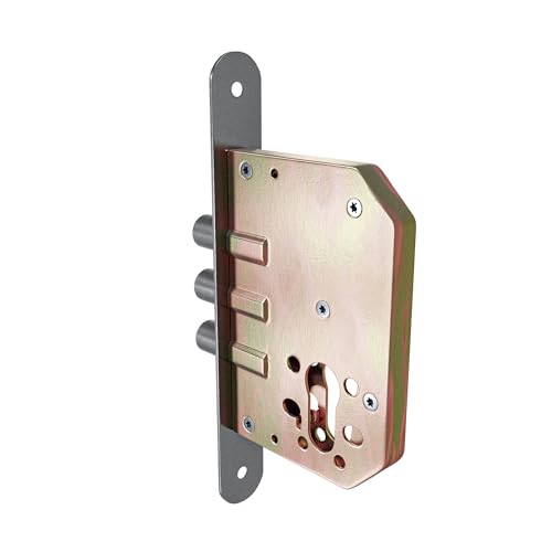Amig - Mortice Lock with Bolts for Wooden Doors, Metallic Silver - Image 4