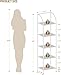 Hzuaneri Bookcase Bookshelf, Tempered Glass Arched Bookshelf for More Storage, Slim Shelving Unit for Bedroom, Bathroom, Home Office, Steel Frame, 5 Tier Gold BC20599G