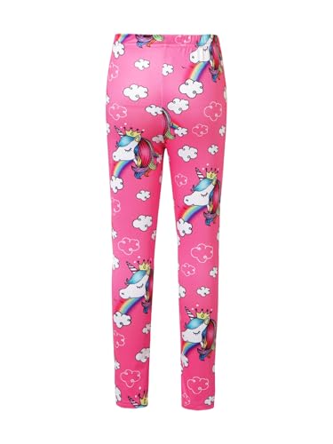 Linjinx Kids Girls Cartoon Printed Athletic Leggings Footless Tights Trousers Spring Autumn Casual Stretch Pants2