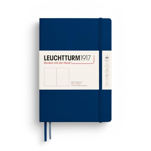 Amazon.co.jp: ロイヒトトゥルム ノート A5 無地 ネイビー 342924 正規