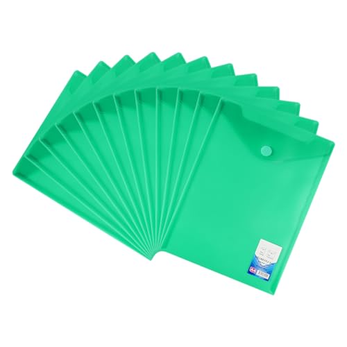 Amazon | ファイルケース クリアファイル ボタン式 A4サイズ 12枚