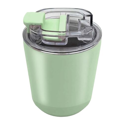 DEQIANG Travel Coffee Mug 8.5 oz with Lid, Insulated, Green