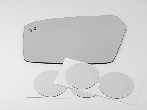 Fits 10-11 LINC MKZ, Flat Left Driver Side Mirror Glass Lens with Blind Spot Detection (Use Existing LED, Original Mirror is Auto-Dimming) W/o Backing Plate, Comes with Adhesive, USA