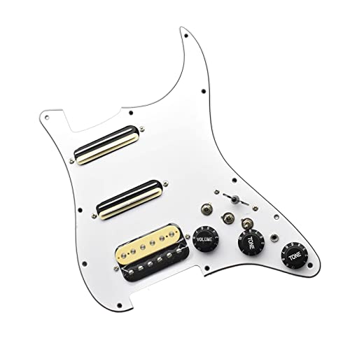 LOVIVER Guitare électrique Pickguard Pickup Direct remplace le pickguard précâblé blanc, chargé, pratique et facile à… - Les Beatles, Paul McCartney, John Lennon, RIngo Starr, George Harrison LOVIVER Guitare électrique Pickguard Pickup Direct remplace le pickguard précâblé blanc, chargé, pratique et facile à… – Image 3