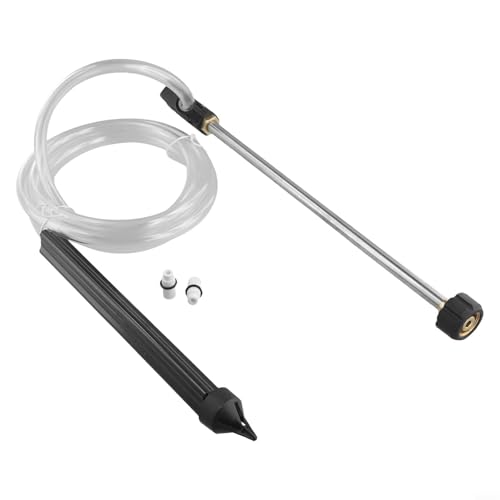 Wodsty Kit de chorro de arena a presión para lavadora, sistema de boquilla para eliminar aceite y óxido, incluye manguera de 2,8 m, tubo de succión y adaptadores para Karcher HD HDS