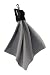 SPUDZ Ultra Microfiber Lens Cleaner with Closeable Bottom – Clip-On Pouch, Washable – for Binoculars, Scopes, Glasses, Screens | Ultra Stealth Shadow, 10 x 10 Inch