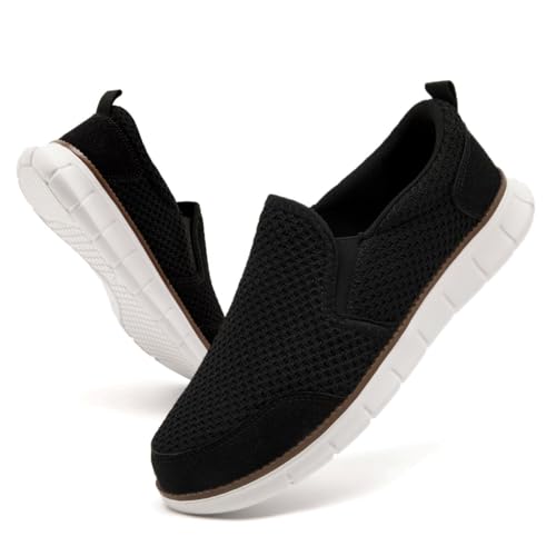 Mens Shoes Slip On Loafers Boat Walking Casual Shoes Non-Slip Lightweight Breathable Fashion Driving Gym Office Work Sneakers