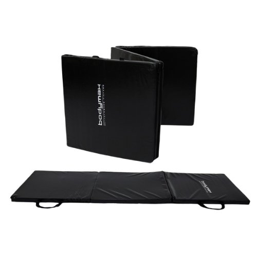 NEW Bodymax Tri-Fold Exercise Mat 180x60x3cm - Black