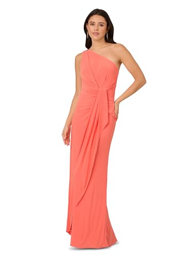 Adrianna Papell Women's One Shoulder Jersey Dress