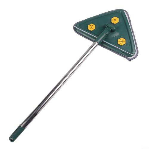 Mopa triangular de paredes a pisos diseñada para limpiar todas las superficies de manera efectiva con paños reutilizables (B)
