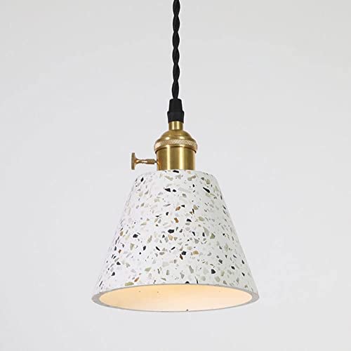 Lustre béton suspension luxe moderne style Terrazzo