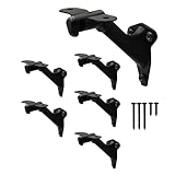 NACETURE Handrail Brackets for Stairs – 6 Pack Heavy-Duty 3-Inch Black Handrail Brackets for Stairs...