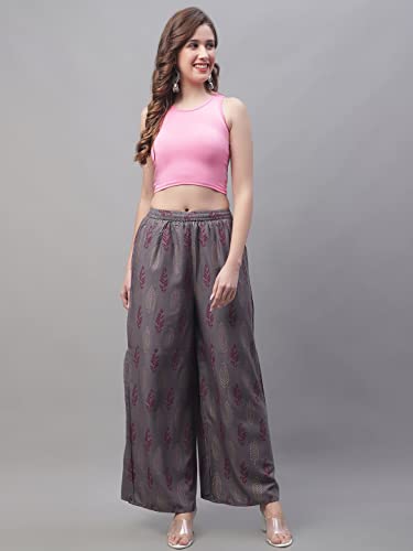 Image of Pistaa's Women's Regular Fit High Rise Palazzo
